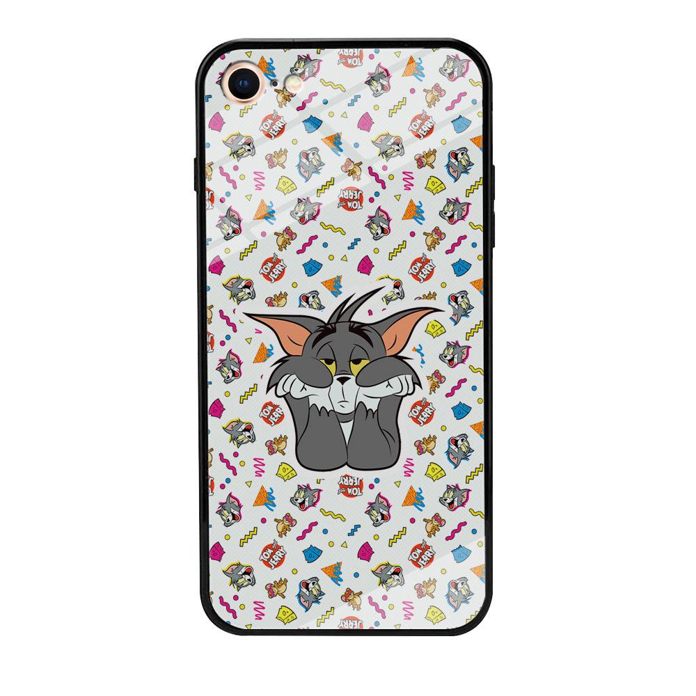 Tom and Jerry Bored Tom iPhone 8 Case-Oxvistore