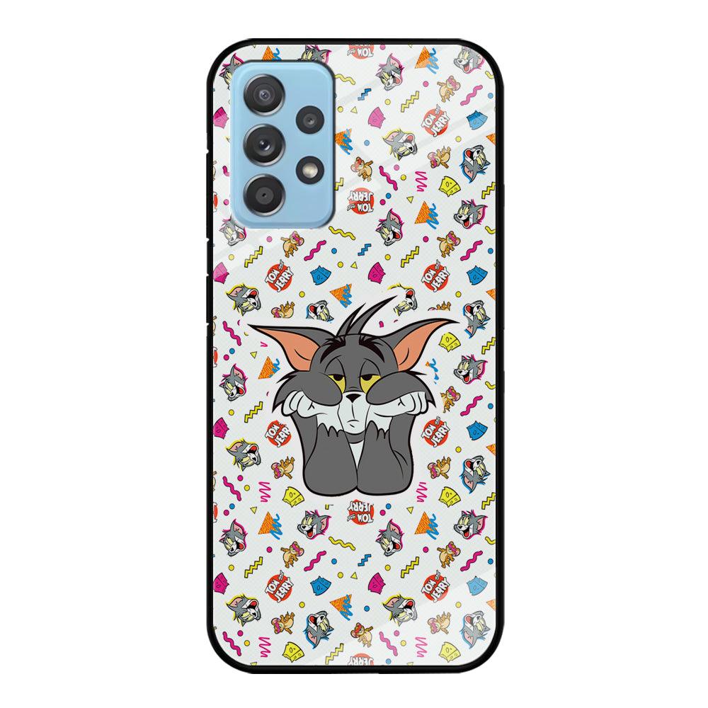 Tom and Jerry Bored Tom Samsung Galaxy A72 Case-Oxvistore