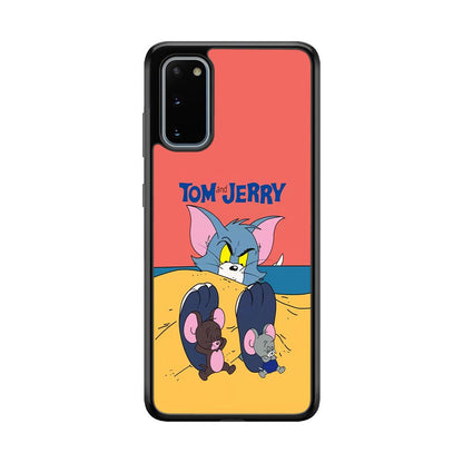 Tom and Jerry Enjoy at The Beach Samsung Galaxy S20 Case-Oxvistore