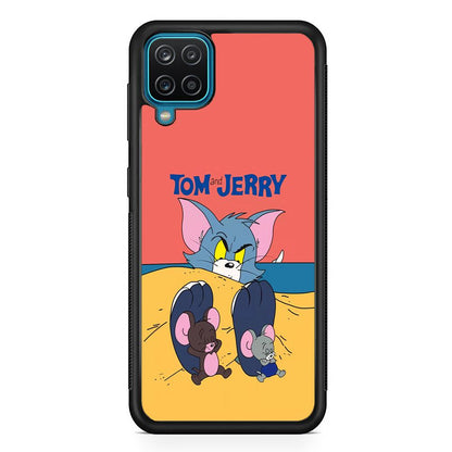 Tom and Jerry Enjoy at The Beach Samsung Galaxy A12 Case-Oxvistore