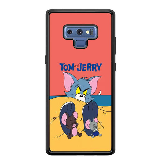 Tom and Jerry Enjoy at The Beach Samsung Galaxy Note 9 Case-Oxvistore