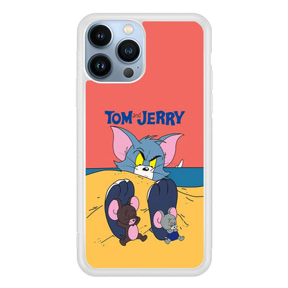 Tom and Jerry Enjoy at The Beach iPhone 14 Pro Max Case-Oxvistore