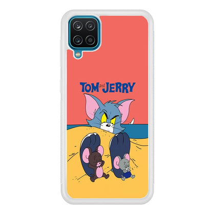 Tom and Jerry Enjoy at The Beach Samsung Galaxy A12 Case-Oxvistore