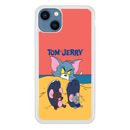 Tom and Jerry Enjoy at The Beach iPhone 14 Case-Oxvistore