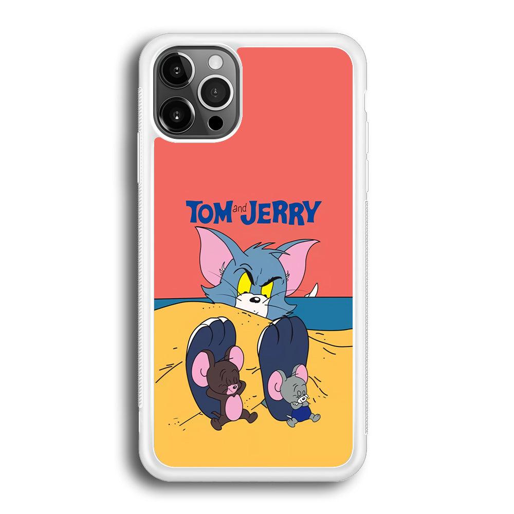 Tom and Jerry Enjoy at The Beach iPhone 12 Pro Max Case-Oxvistore