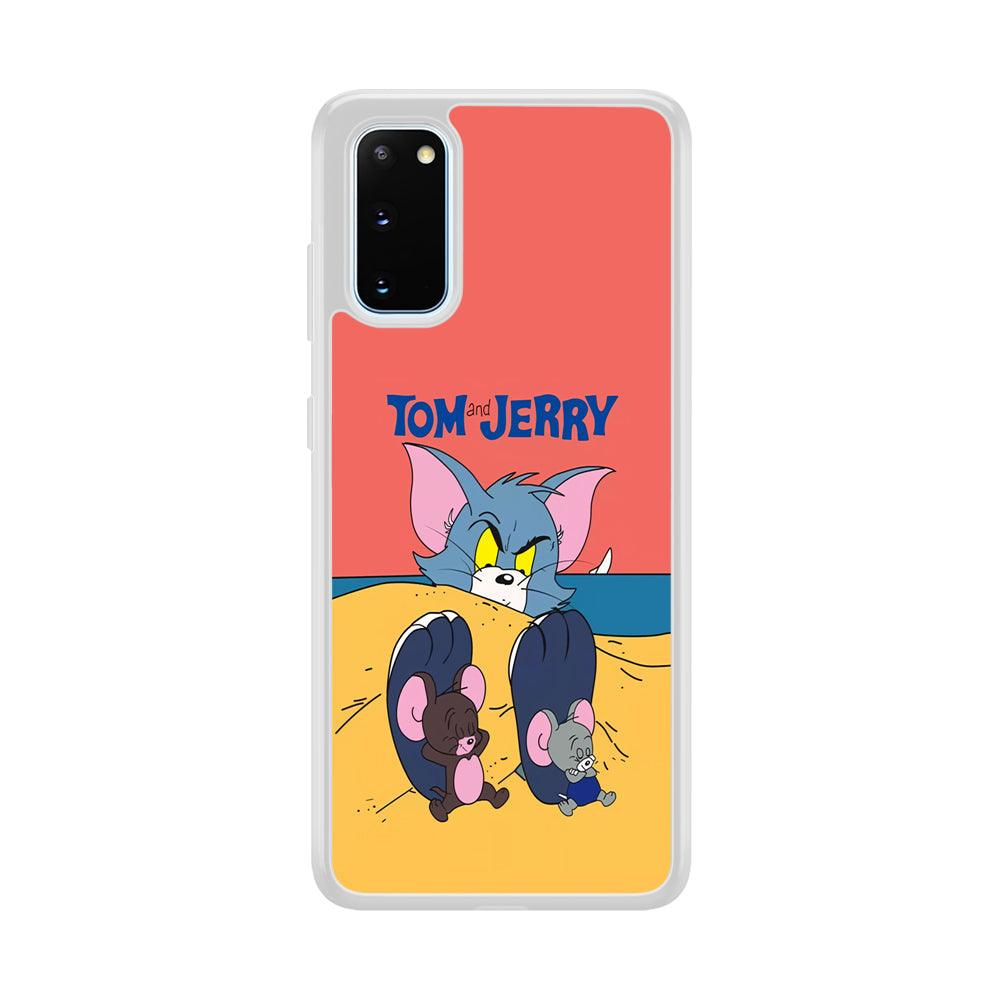 Tom and Jerry Enjoy at The Beach Samsung Galaxy S20 Case-Oxvistore