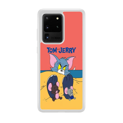 Tom and Jerry Enjoy at The Beach Samsung Galaxy S20 Ultra Case-Oxvistore