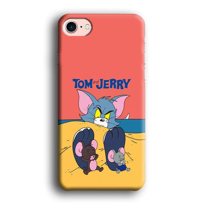 Tom and Jerry Enjoy at The Beach iPhone 8 Case-Oxvistore