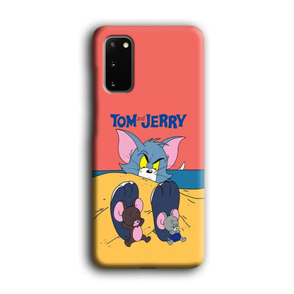 Tom and Jerry Enjoy at The Beach Samsung Galaxy S20 Case-Oxvistore