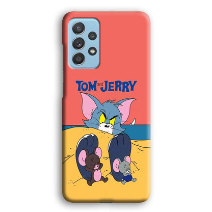 Tom and Jerry Enjoy at The Beach Samsung Galaxy A72 Case-Oxvistore