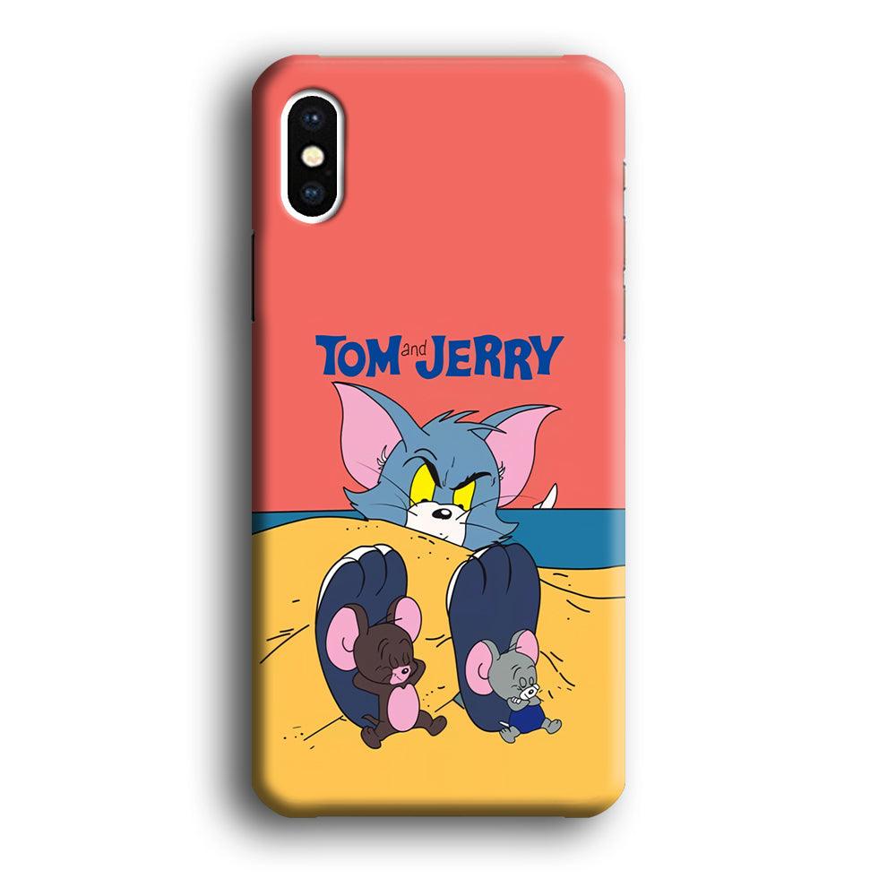 Tom and Jerry Enjoy at The Beach iPhone XS Case-Oxvistore