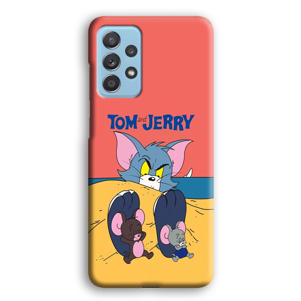 Tom and Jerry Enjoy at The Beach Samsung Galaxy A52 Case-Oxvistore