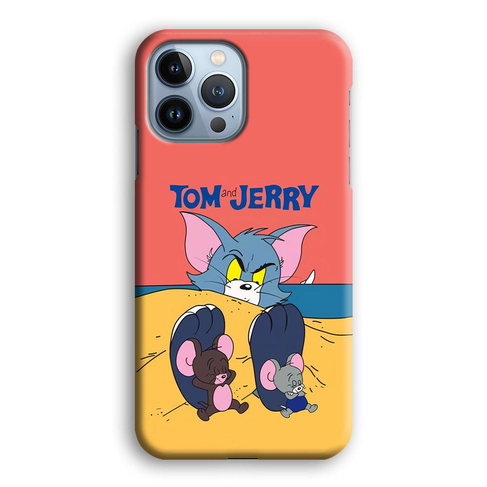 Tom and Jerry Enjoy at The Beach iPhone 15 Pro Max Case-Oxvistore