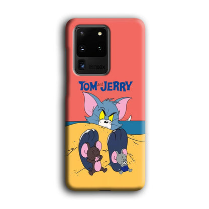 Tom and Jerry Enjoy at The Beach Samsung Galaxy S20 Ultra Case-Oxvistore