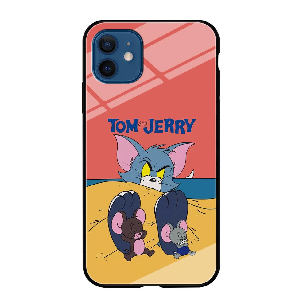 Tom and Jerry Enjoy at The Beach iPhone 12 Case-Oxvistore