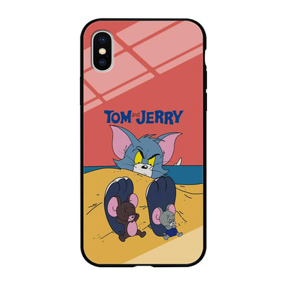 Tom and Jerry Enjoy at The Beach iPhone XS Case-Oxvistore