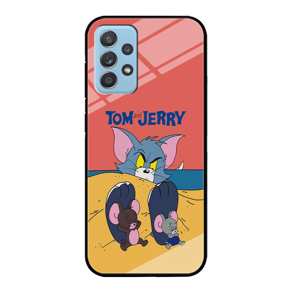 Tom and Jerry Enjoy at The Beach Samsung Galaxy A52 Case-Oxvistore