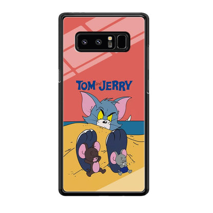 Tom and Jerry Enjoy at The Beach Samsung Galaxy Note 8 Case-Oxvistore