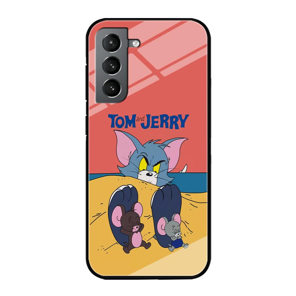 Tom and Jerry Enjoy at The Beach Samsung Galaxy S21 Plus Case-Oxvistore