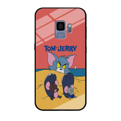 Tom and Jerry Enjoy at The Beach Samsung Galaxy S9 Case-Oxvistore