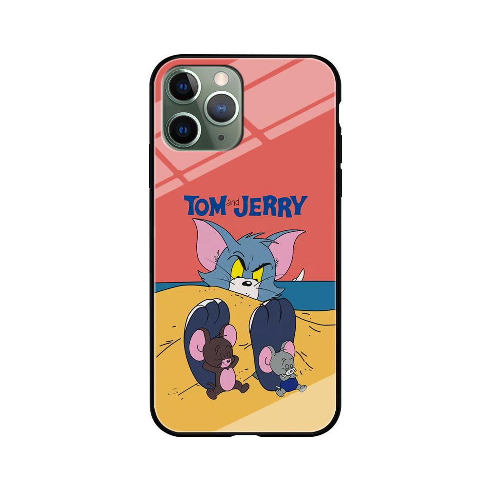 Tom and Jerry Enjoy at The Beach iPhone 11 Pro Max Case-Oxvistore