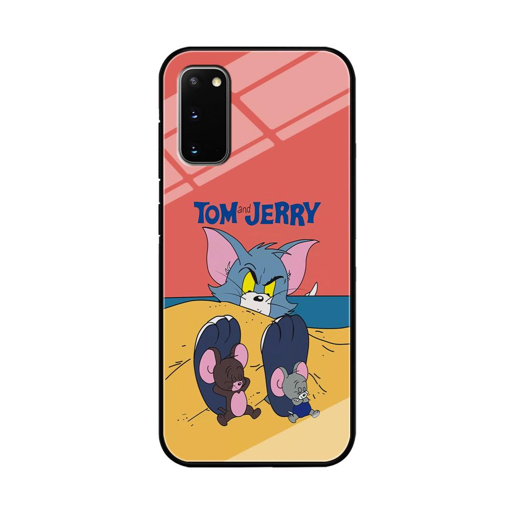 Tom and Jerry Enjoy at The Beach Samsung Galaxy S20 Case-Oxvistore