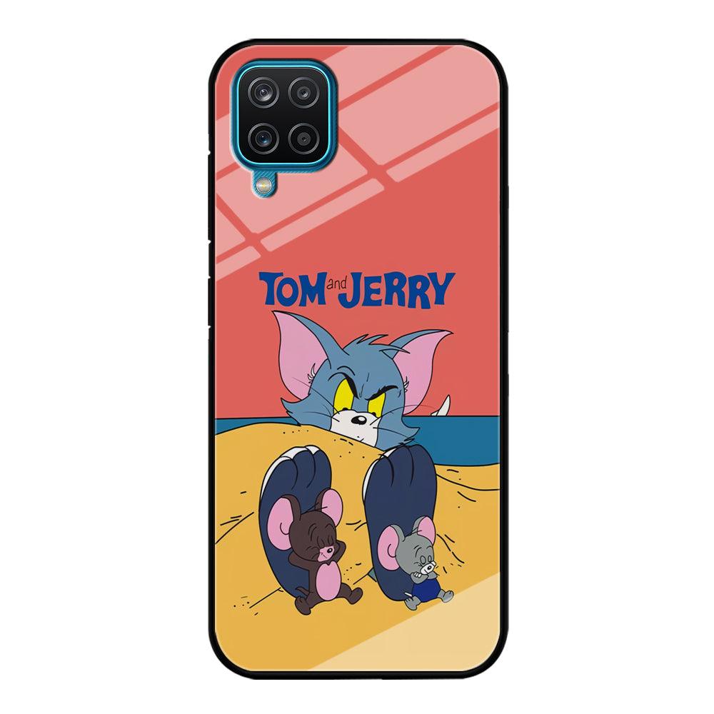 Tom and Jerry Enjoy at The Beach Samsung Galaxy A12 Case-Oxvistore