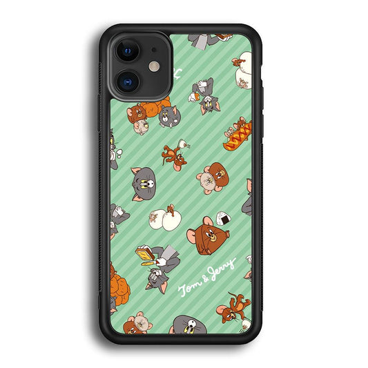 Tom and Jerry Food Imagination iPhone 11 Case-Rubber Black (2D Case)-Oxvistore