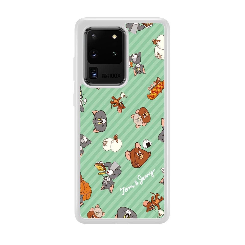 Tom and Jerry Food Imagination Samsung Galaxy S20 Ultra Case-Oxvistore