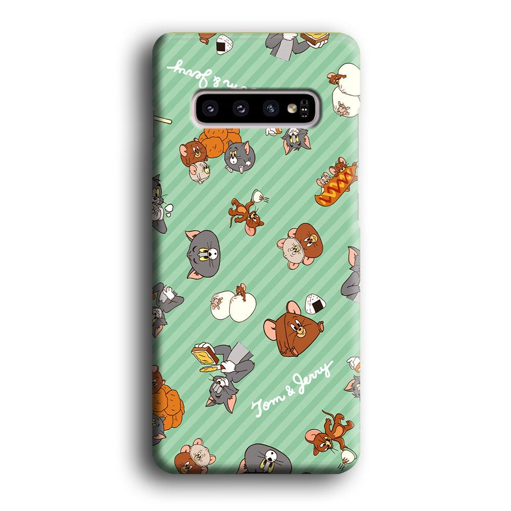 Tom and Jerry Food Imagination Samsung Galaxy S10 Plus Case-Oxvistore