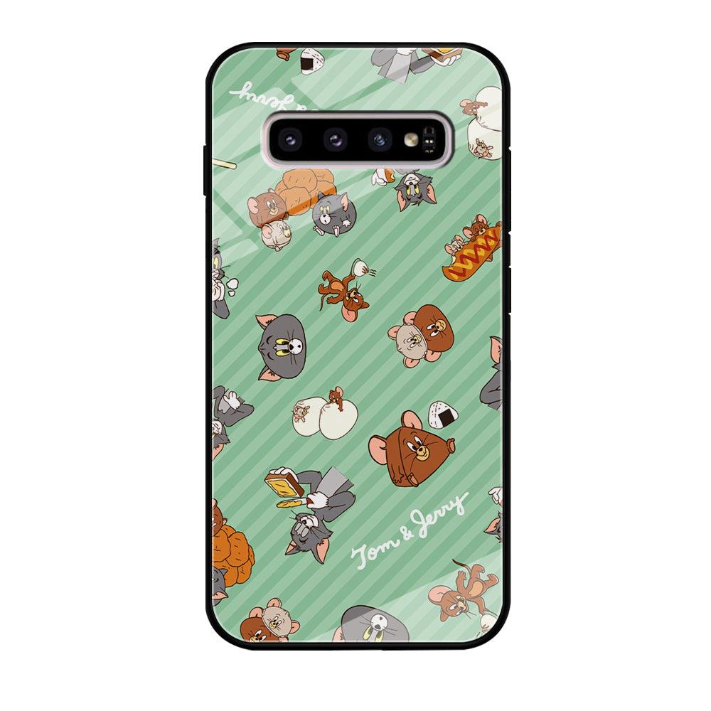 Tom and Jerry Food Imagination Samsung Galaxy S10 Plus Case-Oxvistore