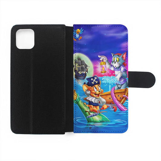 Tom and Jerry Pirates Flip Wallet Phone Case-Oxvistore