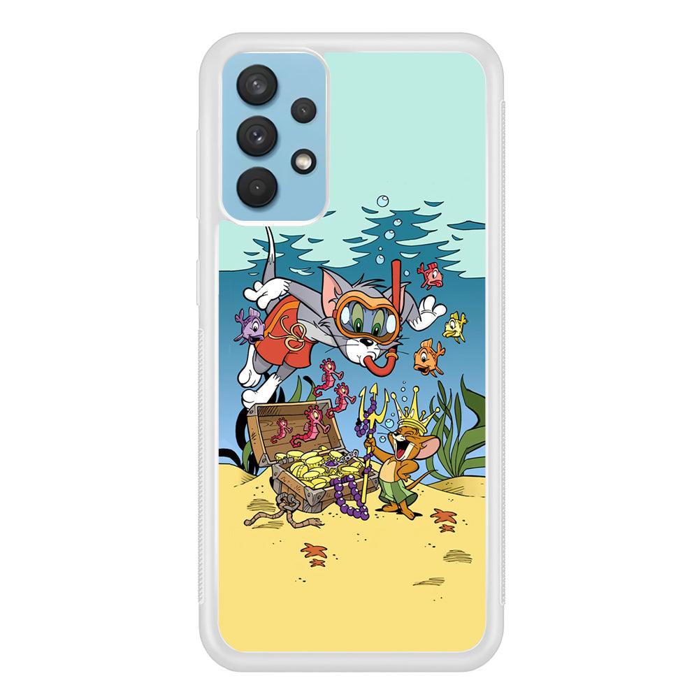 Tom and Jerry The King of The Sea Samsung Galaxy A32 Case-Oxvistore