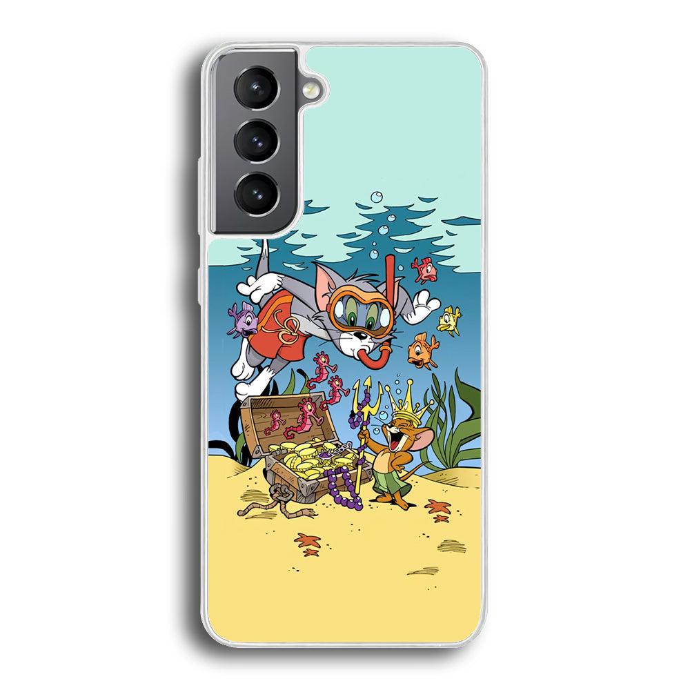 Tom and Jerry The King of The Sea Samsung Galaxy S21 Plus Case-Oxvistore