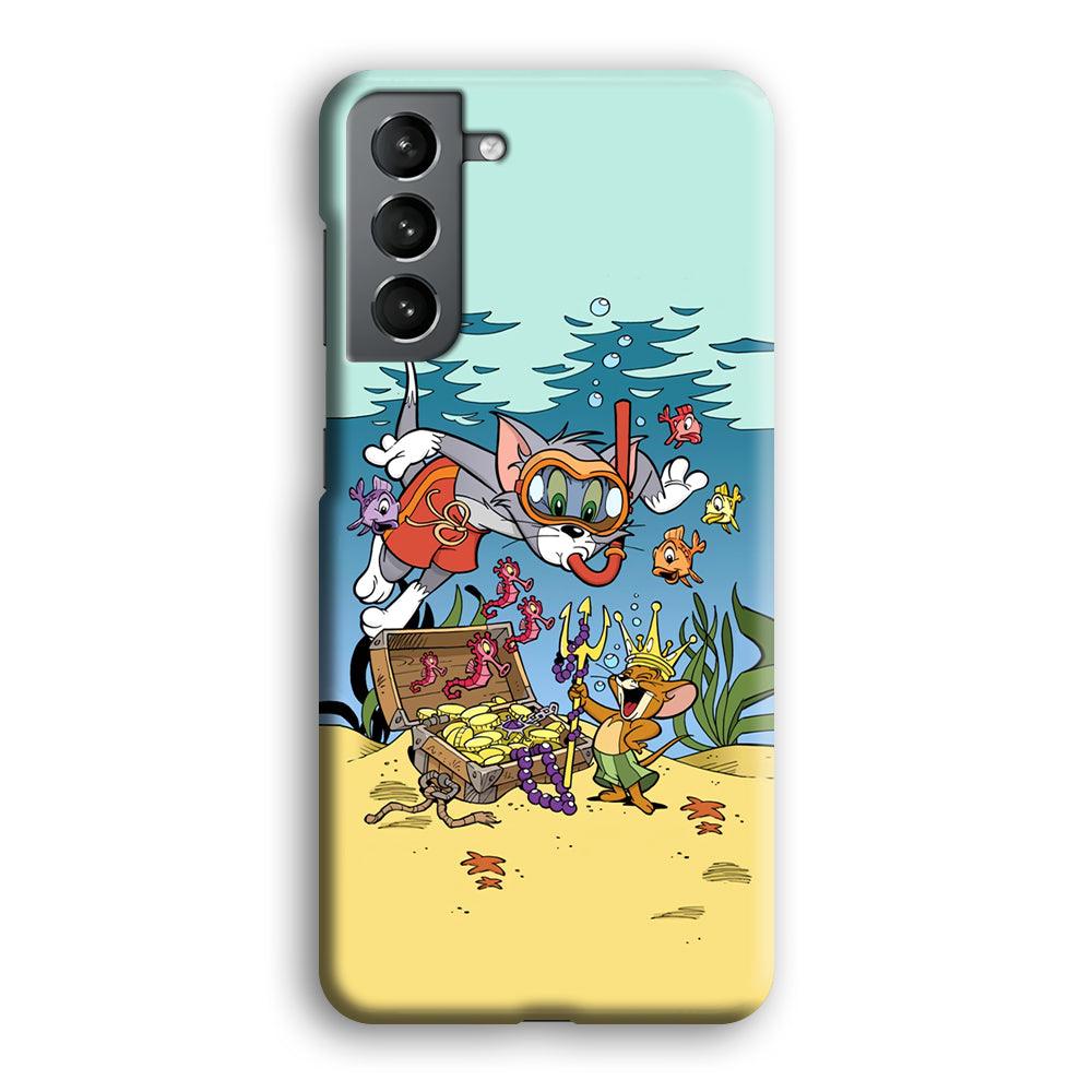 Tom and Jerry The King of The Sea Samsung Galaxy S21 Plus Case-Oxvistore