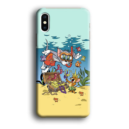 Tom and Jerry The King of The Sea iPhone X Case-Oxvistore