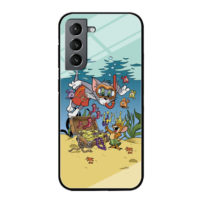 Tom and Jerry The King of The Sea Samsung Galaxy S21 Plus Case-Oxvistore