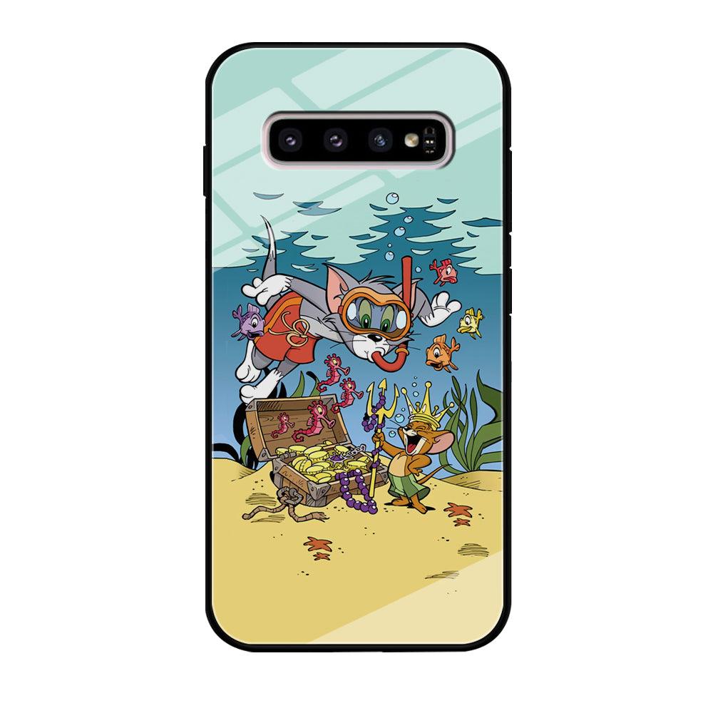 Tom and Jerry The King of The Sea Samsung Galaxy S10 Plus Case-Oxvistore