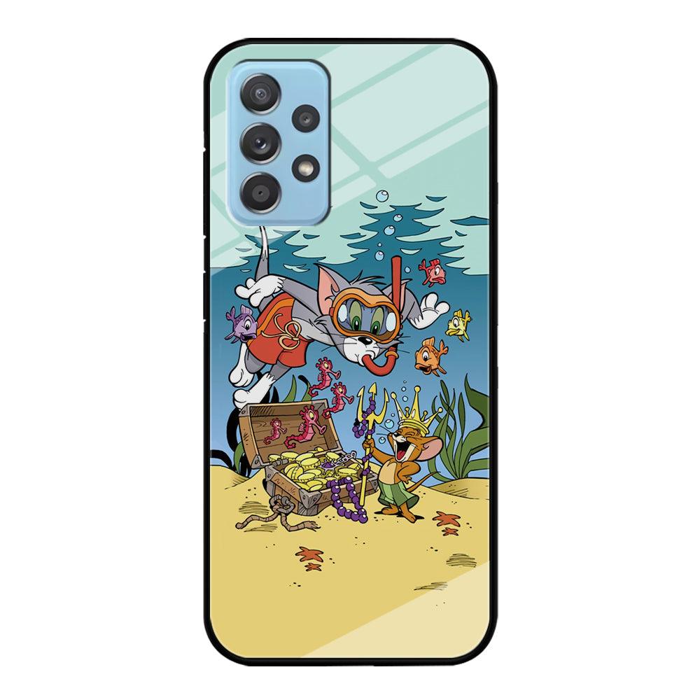 Tom and Jerry The King of The Sea Samsung Galaxy A52 Case-Oxvistore