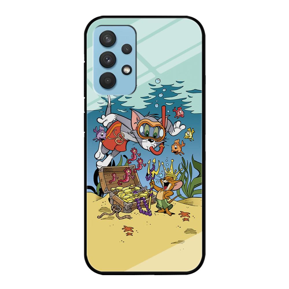 Tom and Jerry The King of The Sea Samsung Galaxy A32 Case-Oxvistore