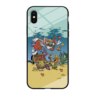 Tom and Jerry The King of The Sea iPhone X Case-Oxvistore