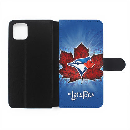 Toronto Blue Jays Lets Rise Flip Wallet Phone Case