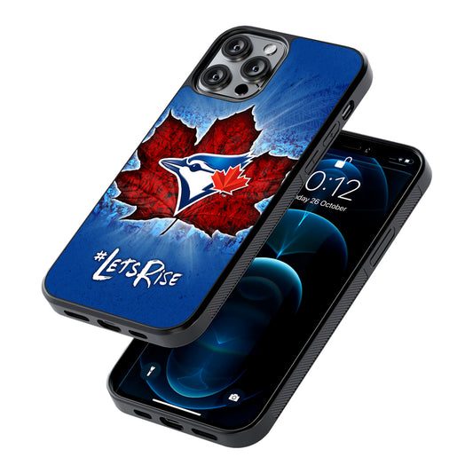 Toronto Blue Jays Lets Rise 2D Rubber Phone Case