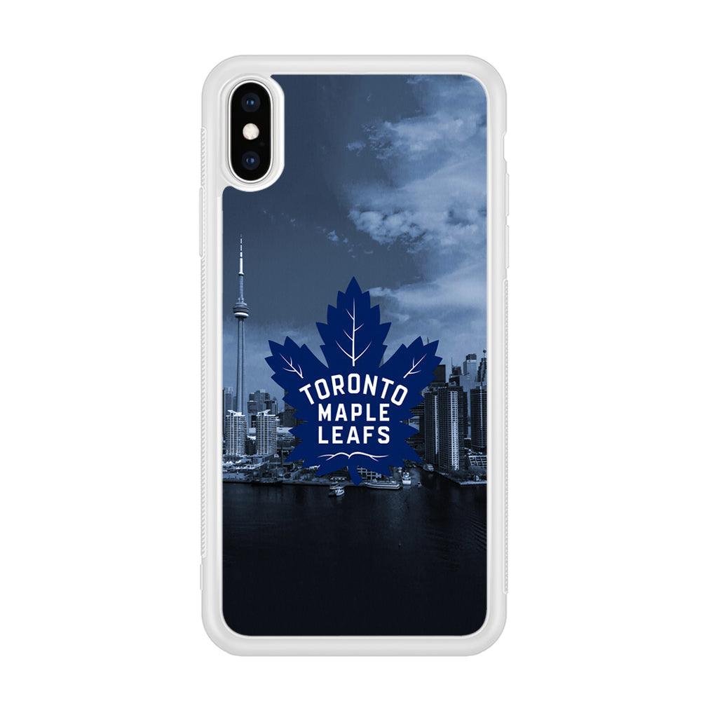 Toronto Maple Leafs Bluish Town iPhone XS Case-Oxvistore