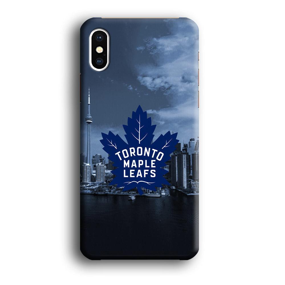 Toronto Maple Leafs Bluish Town iPhone XS Case-Oxvistore