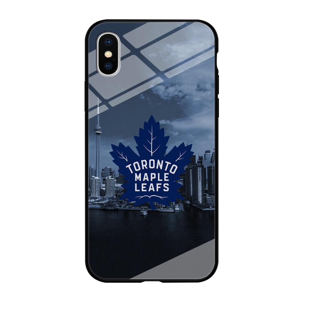 Toronto Maple Leafs Bluish Town iPhone XS Case-Oxvistore