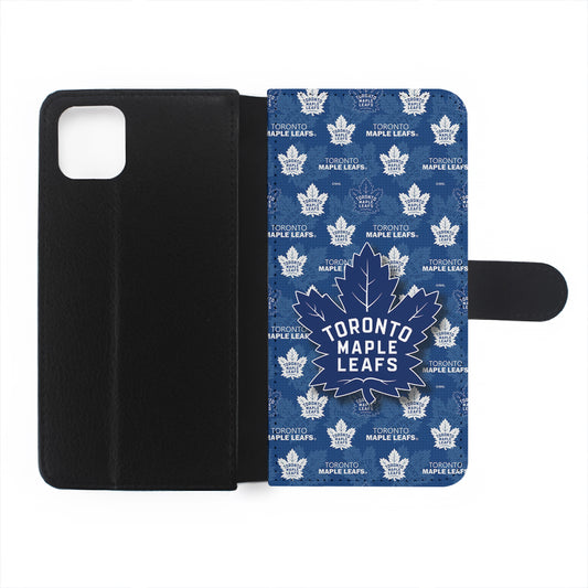 Toronto Maple Leafs Pattern Flip Wallet Phone Case