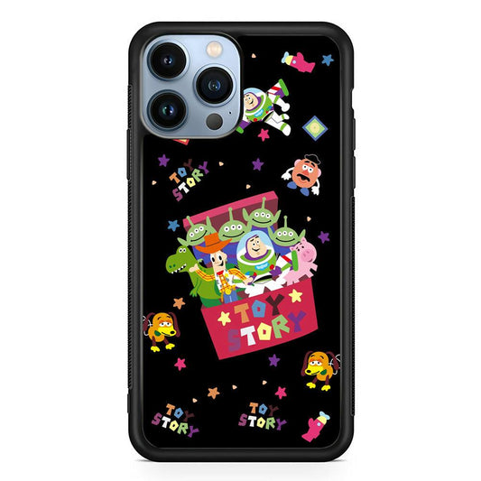 Toy Story Box of Tale iPhone 13 Pro Max Case-Rubber Black (2D Case)-Oxvistore