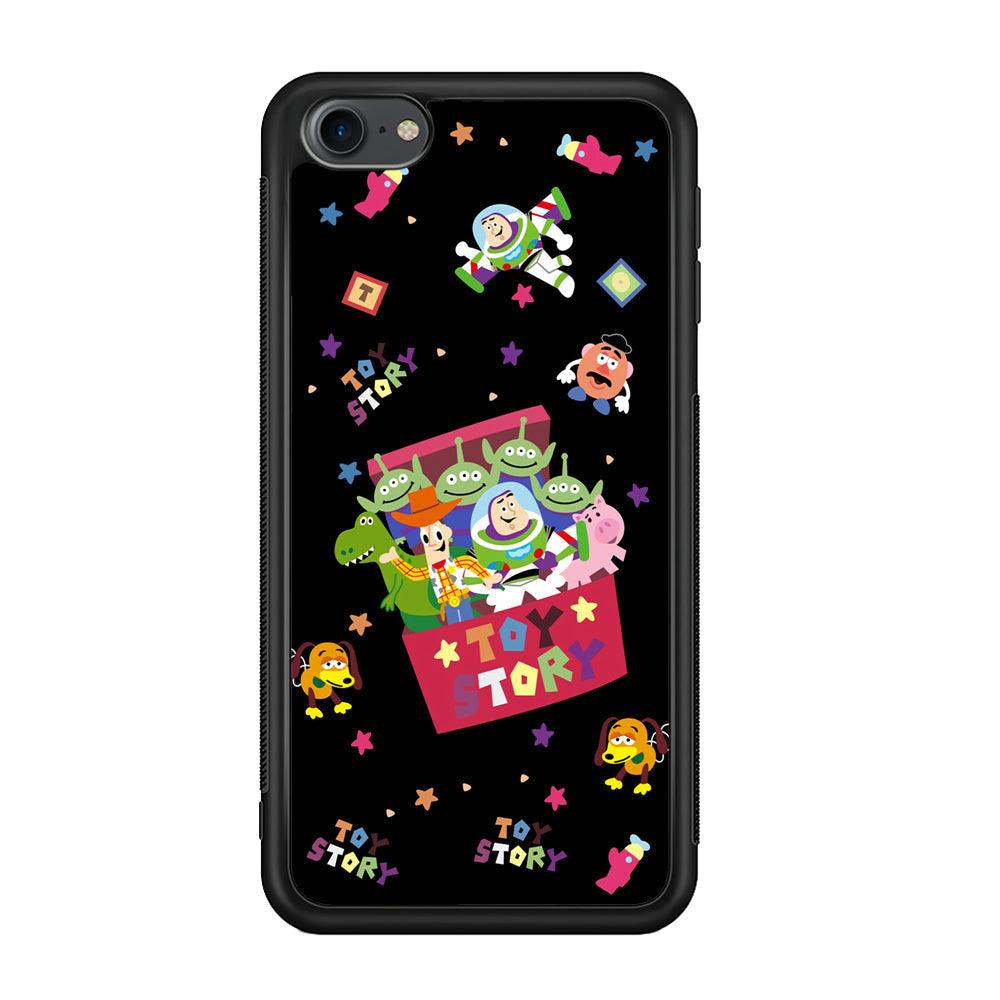 Toy Story Box of Tale iPod Touch 6 Case-Rubber Black (2D Case)-Oxvistore