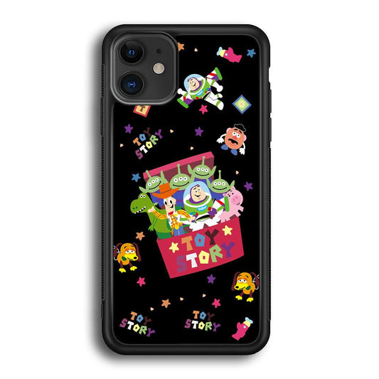 Toy Story Box of Tale iPhone 11 Case-Rubber Black (2D Case)-Oxvistore